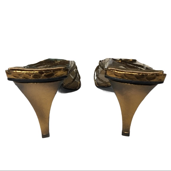 Bruno Magli Golden Sandal Heel - Picture 4 of 7